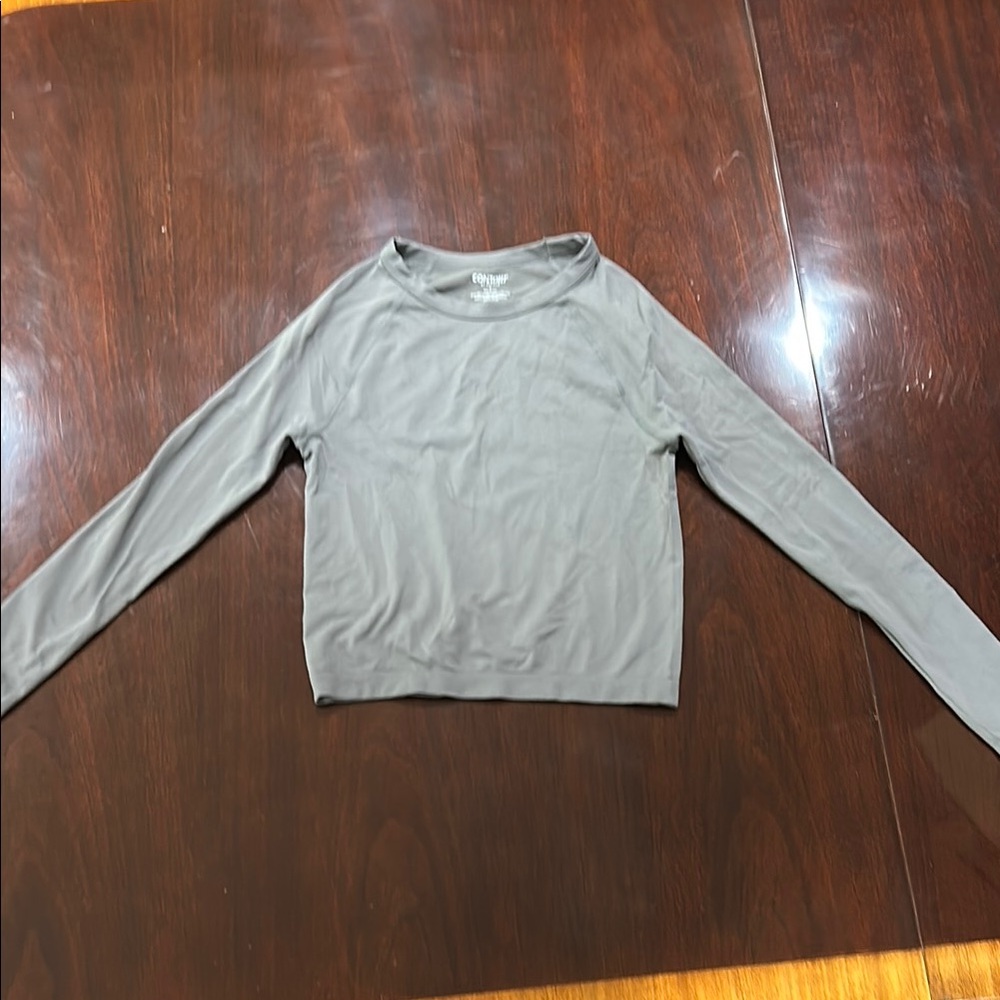 PacSun Gray Fitted Long Sleeve Tee
